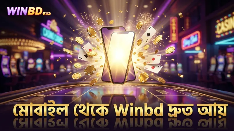 মোবাইল ফোন থেকে Winbd অ্যাফিলিয়েট কাজের দ্রুত সুবিধা।