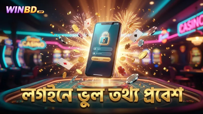 লগইনে ভুল তথ্য প্রবেশ করালে সমস্যা হয়