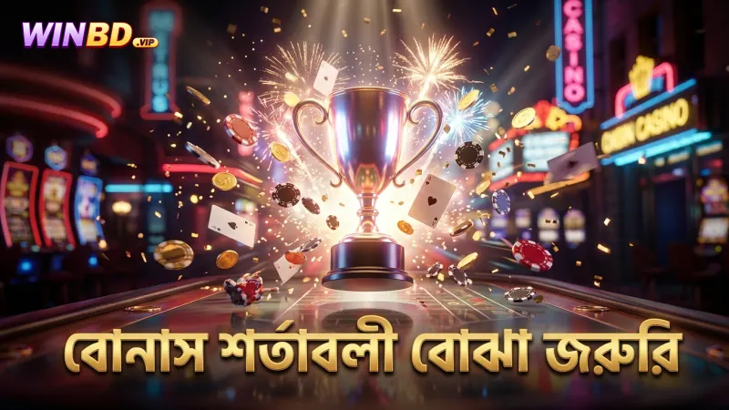 বোনাসগুলোর বিভিন্ন ধরণের শর্তাবলী বুঝে সঠিক ব্যবহার জরুরি।